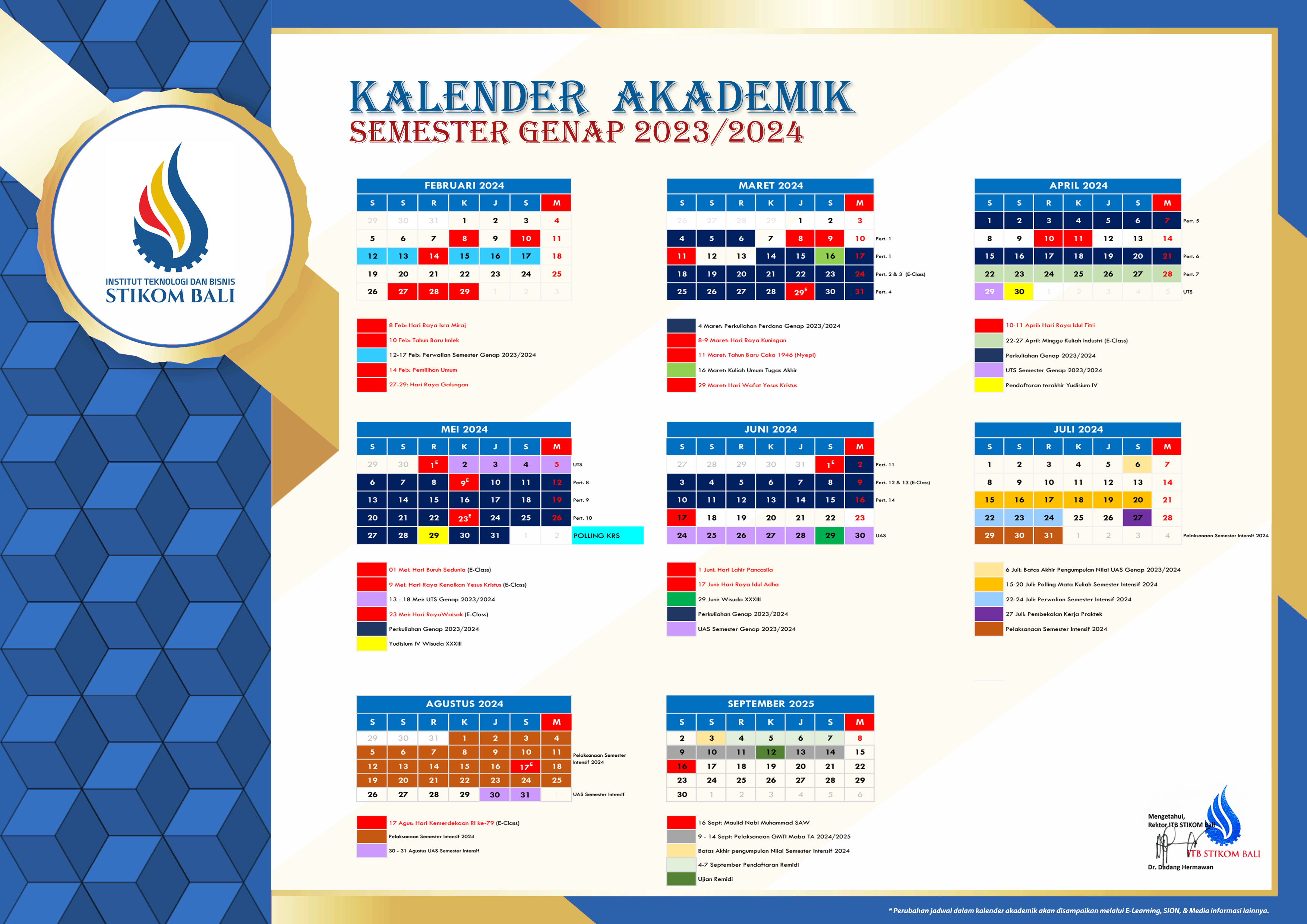 ELEARNING: Kalender Akademik Tahun Ajaran 2023/2024 Genap